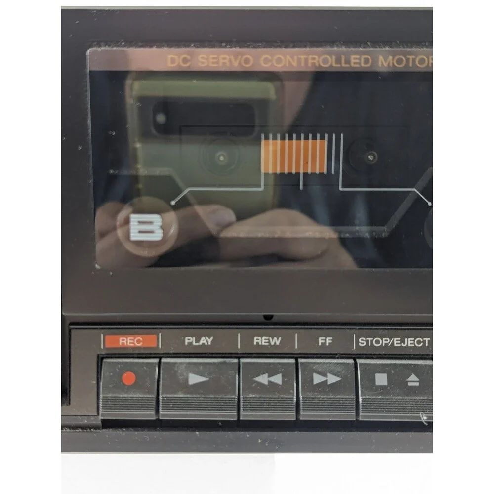Sony TC-W235 Dual Cassette Deck Vintage '80s No Power Cord Missing Ribbon